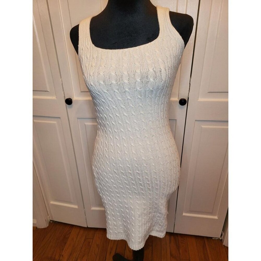 Cable Knit Mini Sweater Dress